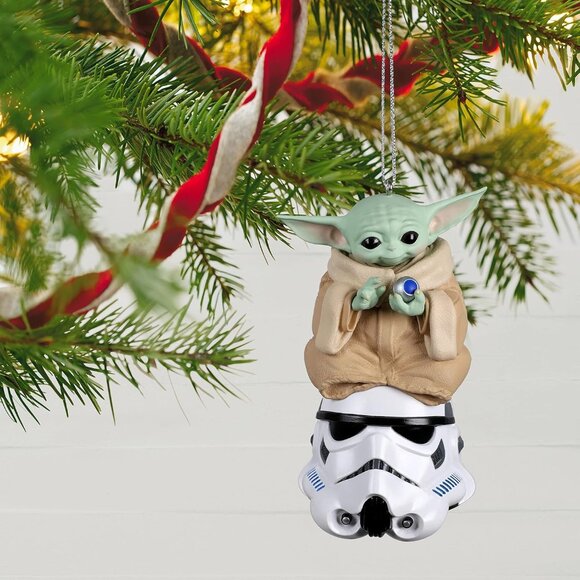 🆕 Mandalorian Child Christmas Ornament Star Wars Multi-Color Artist Stormtroope - Picture 2 of 6